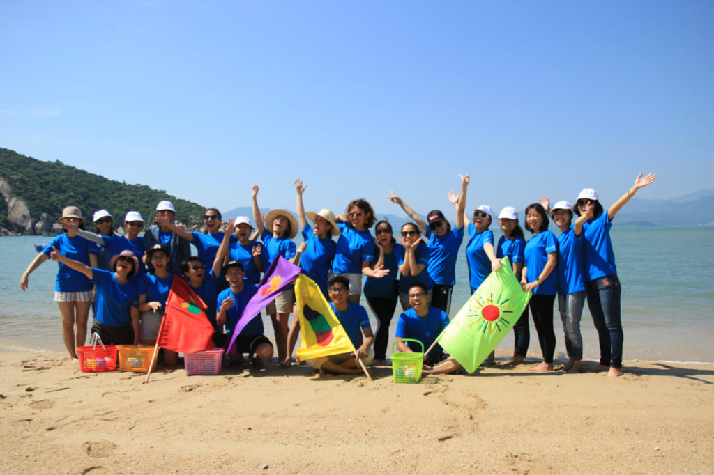 Team building ở vịnh Ninh Vân