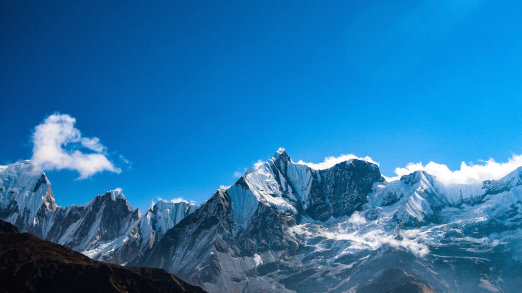 Đỉnh núi Himalaya - Chụp từ chuyến đi Himalayas của Fit Tour