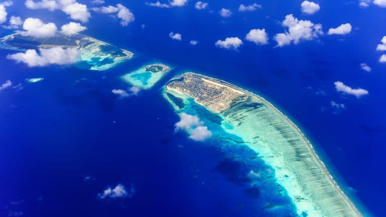 Một phần đảo Maldives từ trên cao