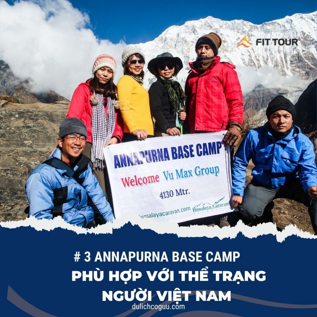 Trekking ABC Nepal phù hợp thể trạng người Việt Nam