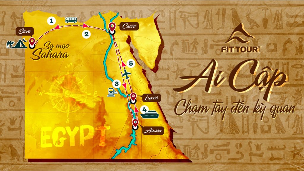 Bản đồ du lịch Ai Cập - Fit Tour Du lịch có Guu