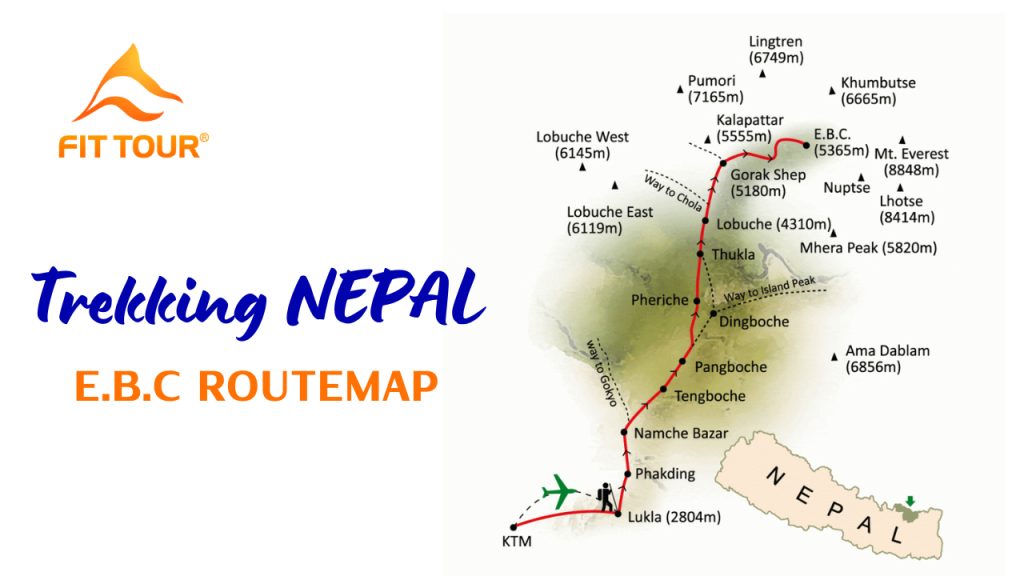 Routemap Trekking Everest Base Camp ở Nepal