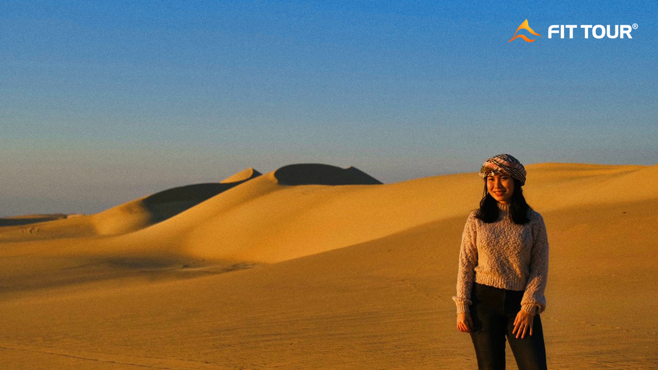 Du khách Fit Tour check in sa mạc Sahara