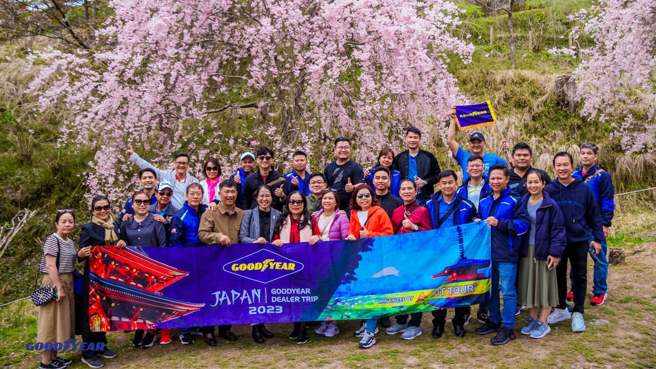 Đoàn khách Good Year khám phá mùa hoa anh đào Nhật Bản