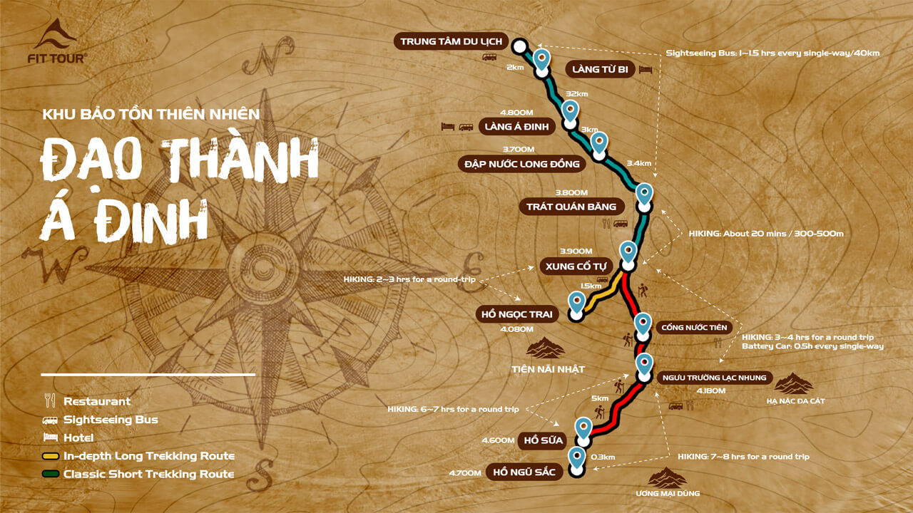 Bản đồ Roadmap Khu bảo tồn Đạo Thành - Á Đinh