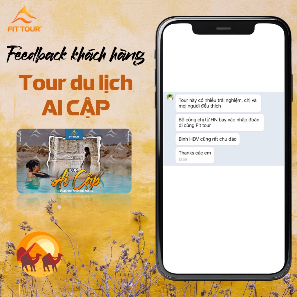 Feedback đánh giá của khách hàng Ms Thuỳ Dương về Tour Ai Cập 26/4