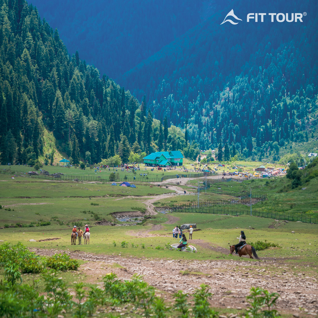 Thung lũng ở Pahalgam Kashmir ở Ấn Độ