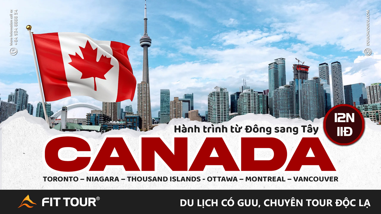 Tour du lịch Canada 12 ngày 11 đêm