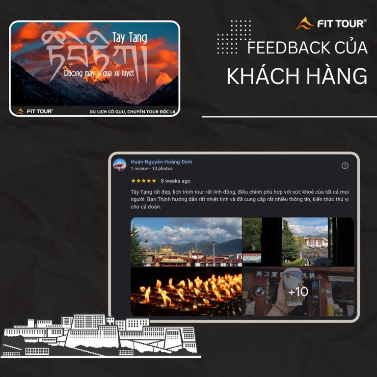 Feedback đánh giá của khách hàng Huan Nguyen Hoang Dinh trong chuyến đi Tây Tạng