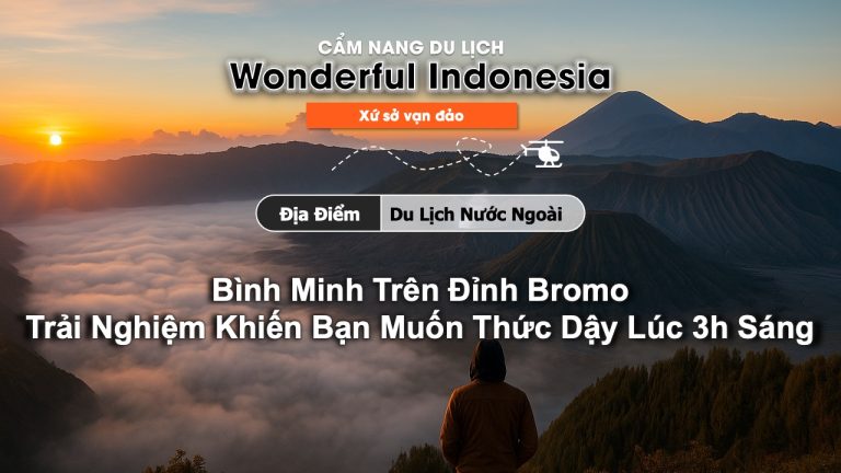 Bình minh trên đảo Bromo