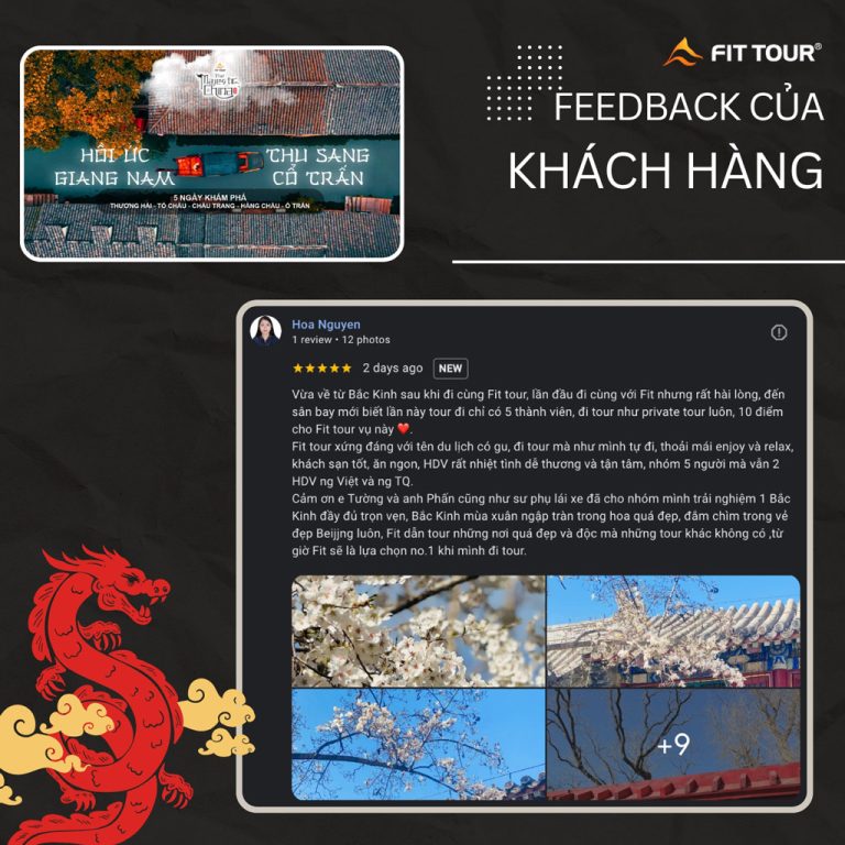 Feedback Tour Giang Nam Trung Quốc từ khách hàng Hoa Nguyen
