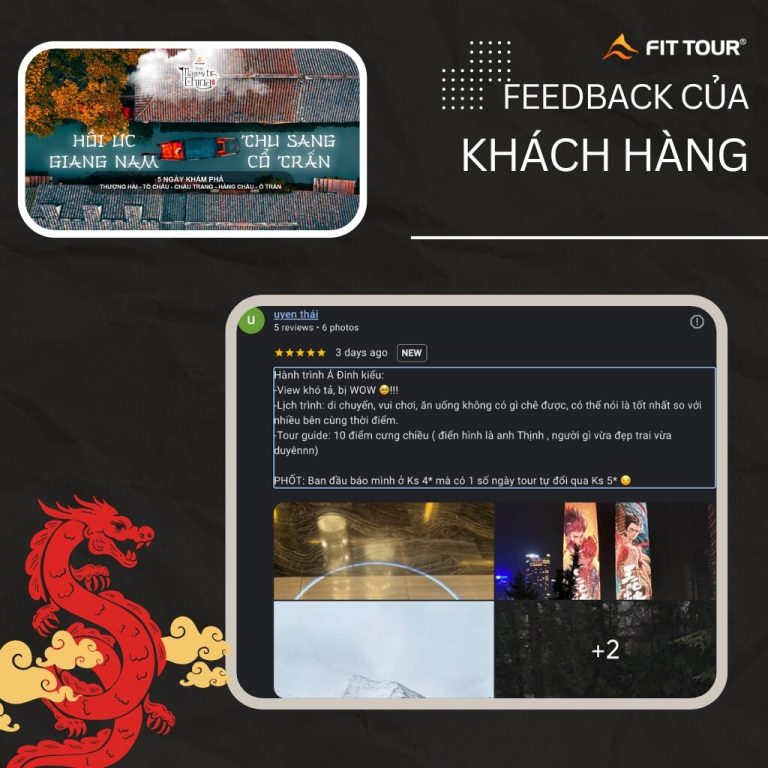 Feedback Tour Giang Nam Trung Quốc từ khách hàng uyen thái