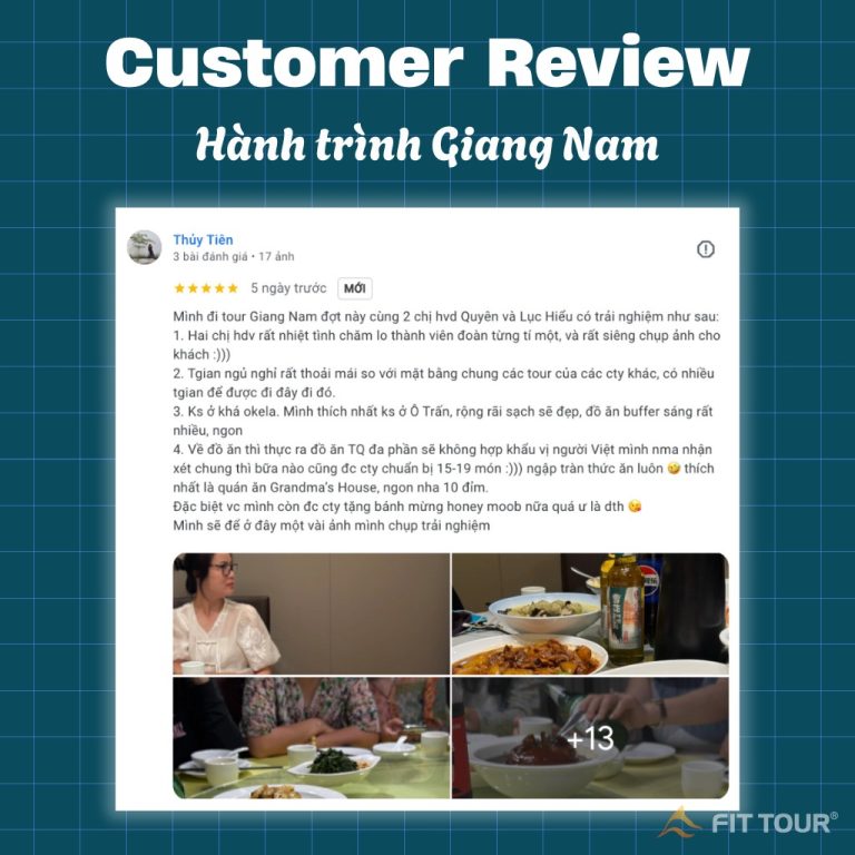 Feedback từ khách hàng Thuy Tien sau hành trình tour Giang Nam, Trung Quốc cùng FIT Tour