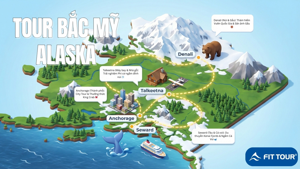 Tour Bắc Mỹ Alaska