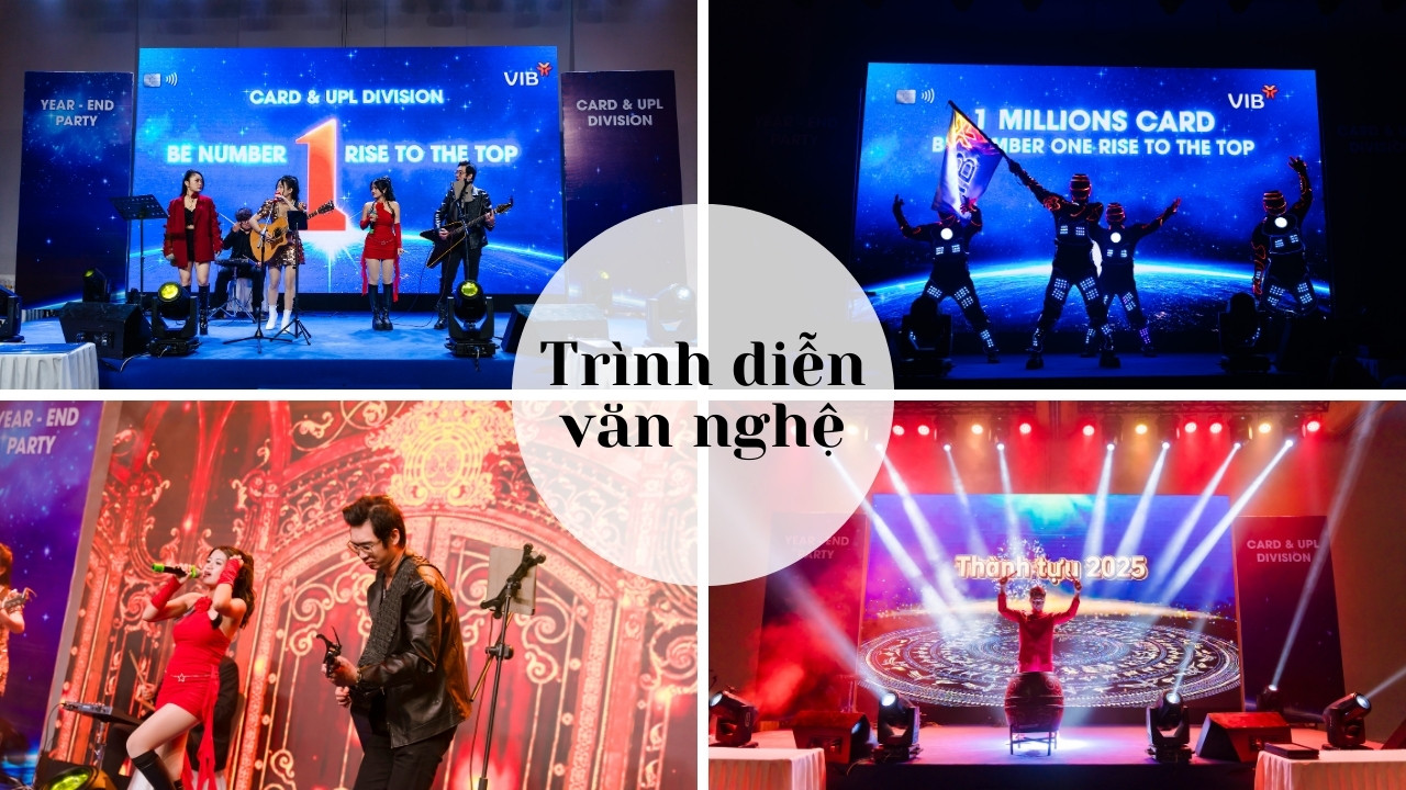 Tiết mục biểu diễn văn nghệ tại Year End Party VIB TP.HCM