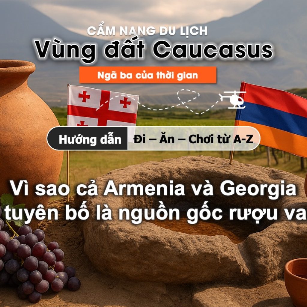Vì sao cả Armenia và Georgia đều tuyên bố là nguồn gốc rượu vang?